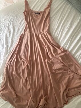 Reformation Rou Knit Maxi Dress in Dusty Rose
